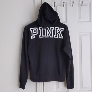 PINK Victoria's Secret hoodie zipup sweater black